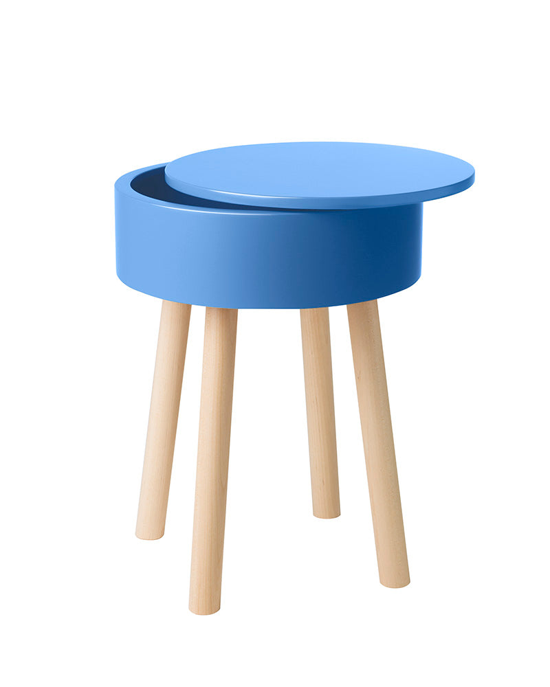 PIILO stool, bright blue