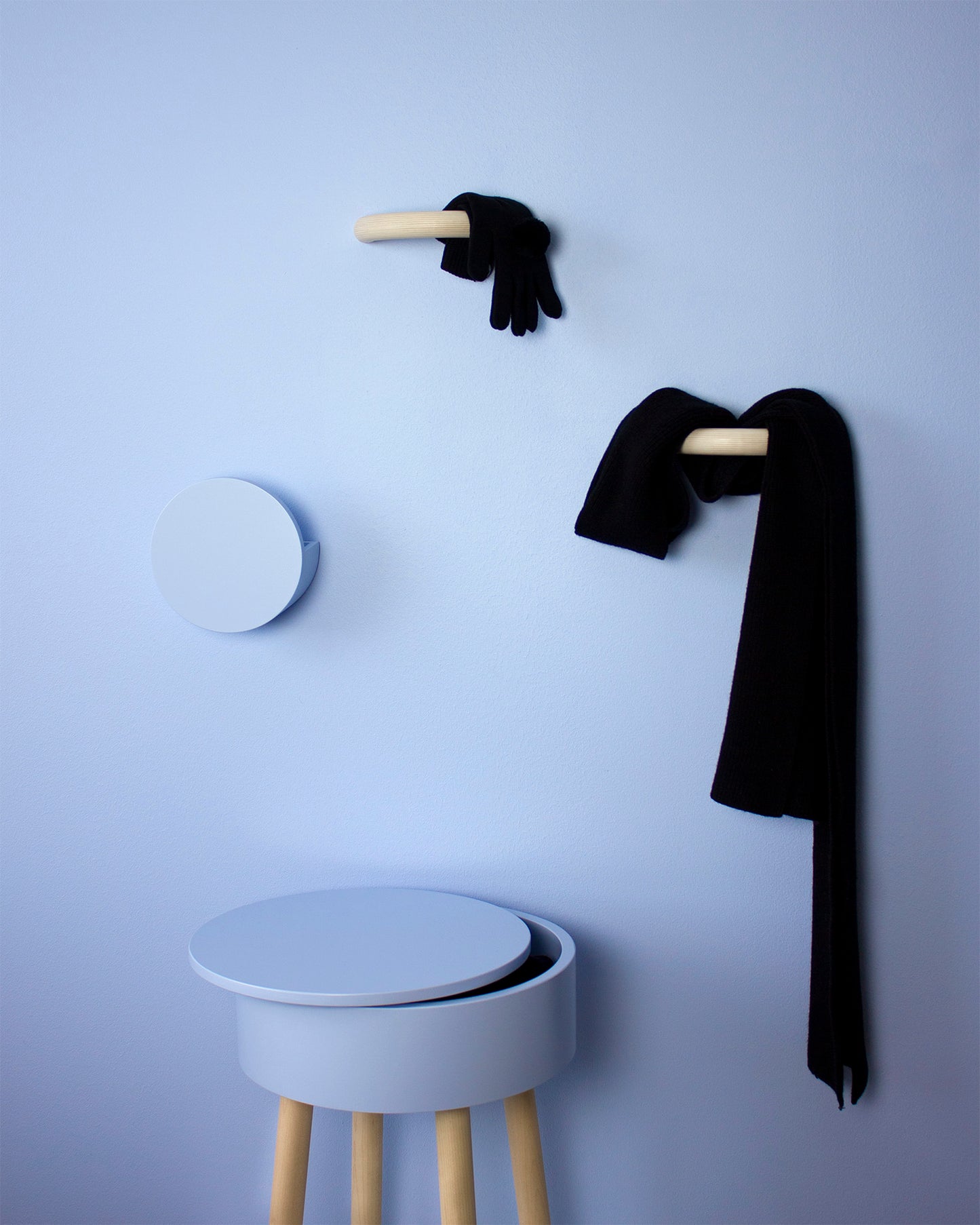 PIILO stool, baby blue